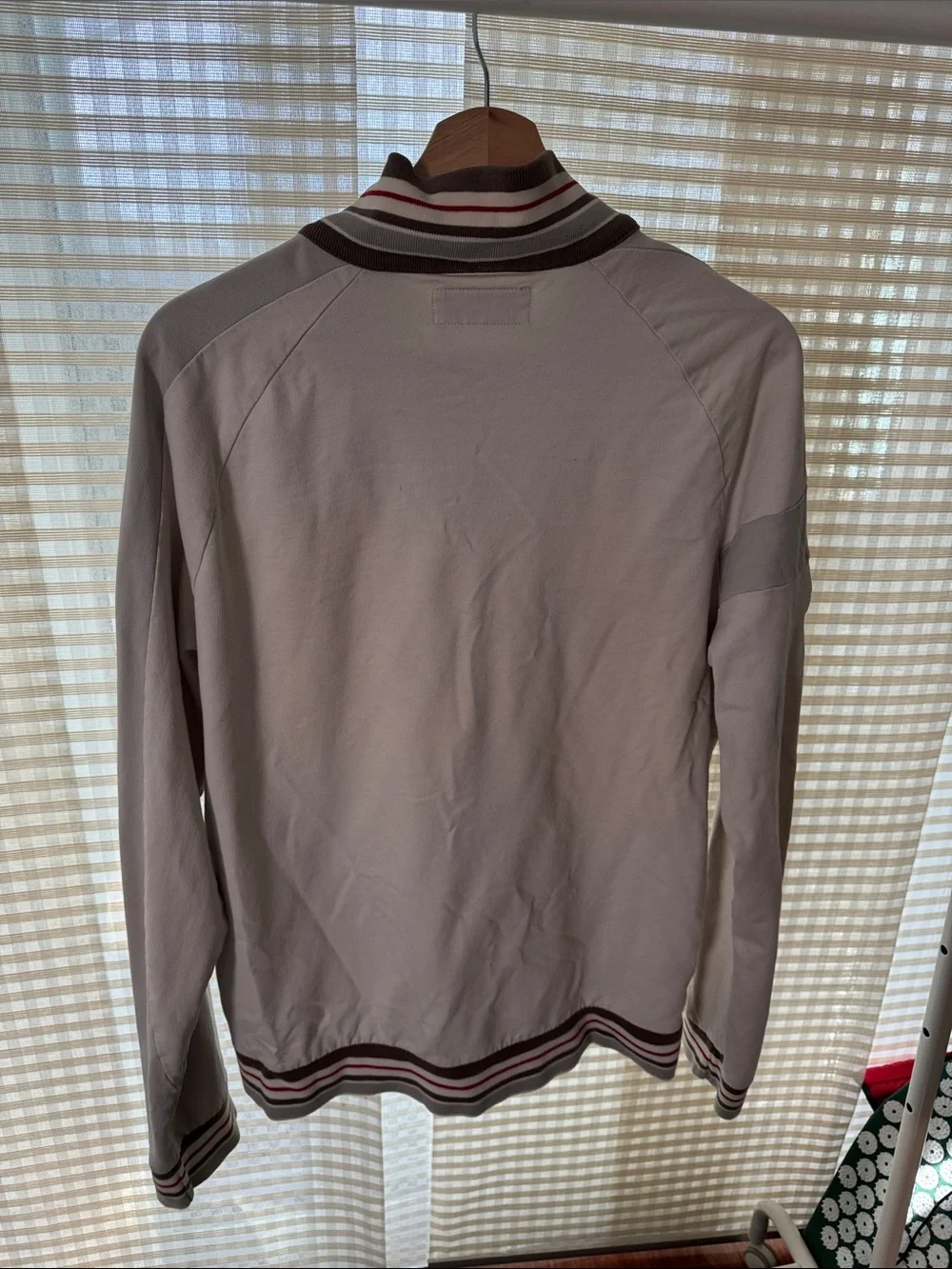 Original Penguin Light Gray and Brown Lightweight Track Jacket 2009